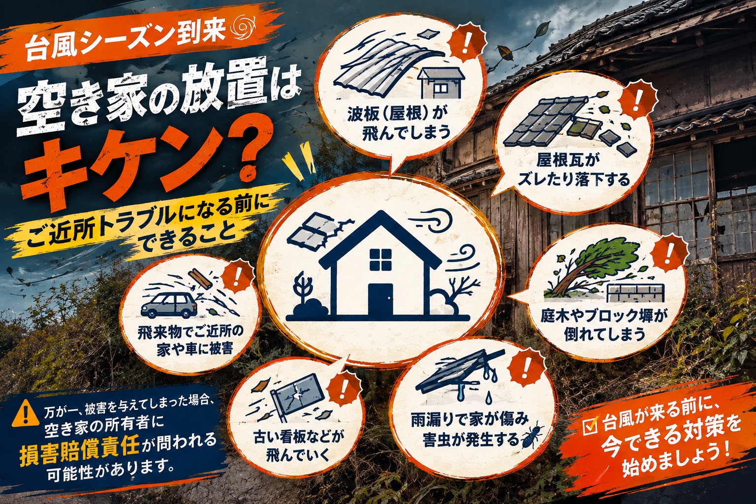 ブログ　台風シーズン